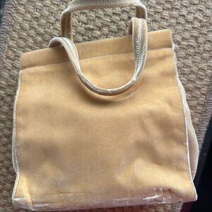 Vintage Prada Tan Velvet Bag